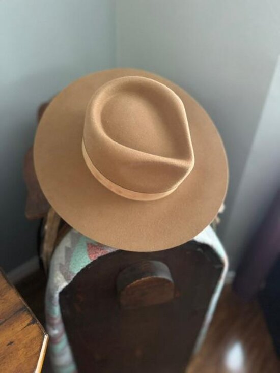 Women\'s 100% Australian Wool Fedora Hat | 55 cm | Camel/Tan | NWT\'s main image 7